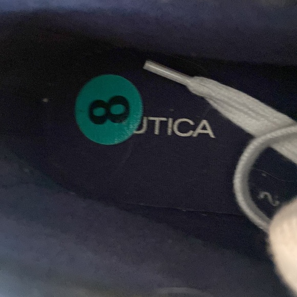 Nautica black high top sneakers shoes size 8 like new - Picture 9 of 10